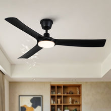 Load image into Gallery viewer, All Weather Outdoor Waterproof Ceiling Fan With Light And Quiet Motor For Patio Porch - Black
