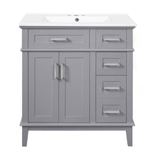 Load image into Gallery viewer, Modern Bathroom Vanity With Sink, Storage Cabinet, Soft Close Doors, Deep &amp; Standard Drawers
