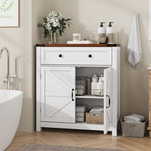 Load image into Gallery viewer, Farmhouse Storage Cabinet With Drawer And Adjustable Shelf
