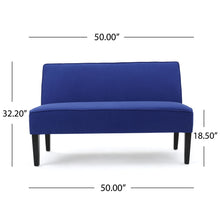 Load image into Gallery viewer, Contemporary Loveseat With Upholstered Fabric And Birch Wood Legs
