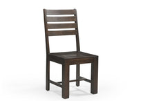 Load image into Gallery viewer, Solid Wood Ladder Back Dining Side Chairs (Set of 2) - Brown
