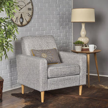 Load image into Gallery viewer, Nebulize - Upholstered Fabric Club Chair With Button Tufted And Square Off Arm And Back
