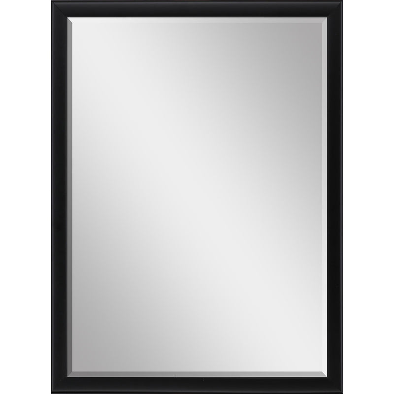 38" Solid Wood Framed Accent Mirror - Black