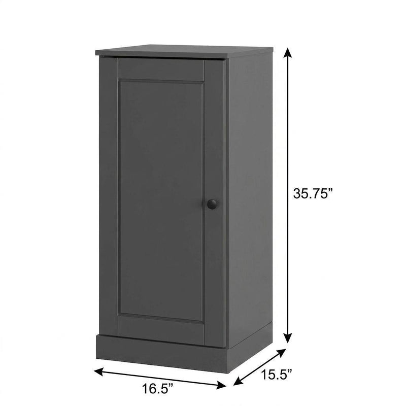 Ten Pair Solid Woodshoe Storage Cabinet (752063) - Gray