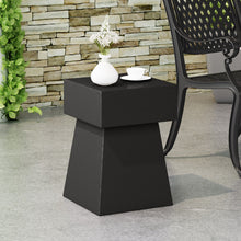 Load image into Gallery viewer, Outdoor Side Table, Patio End Table - Black
