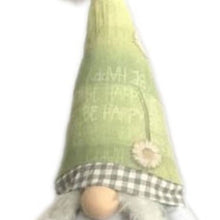 Load image into Gallery viewer, Fabric Christmas Standing Gnome Tabletop Sculpture (493009) - Green / White
