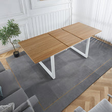 Load image into Gallery viewer, Square Extendable Dining Table With Metal Legs
