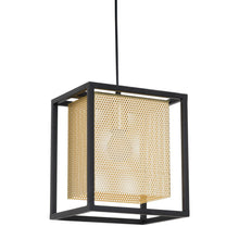 Load image into Gallery viewer, Geometric Metal Ceiling Light - Gold / Black
