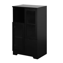 Load image into Gallery viewer, Modern Cabinet With Glass Doors And Drawer
