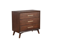 Load image into Gallery viewer, 36" Solid Wood Three Drawer Dresser - Brown
