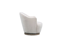 Load image into Gallery viewer, 27" Contemporary Fabric Swivel Barrel Chair - Off White
