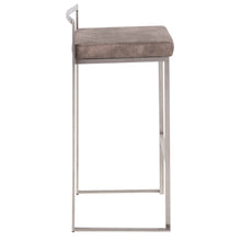 Load image into Gallery viewer, Fuji - Contemporary Stackable Counter Stool (Set of 2) - Stone
