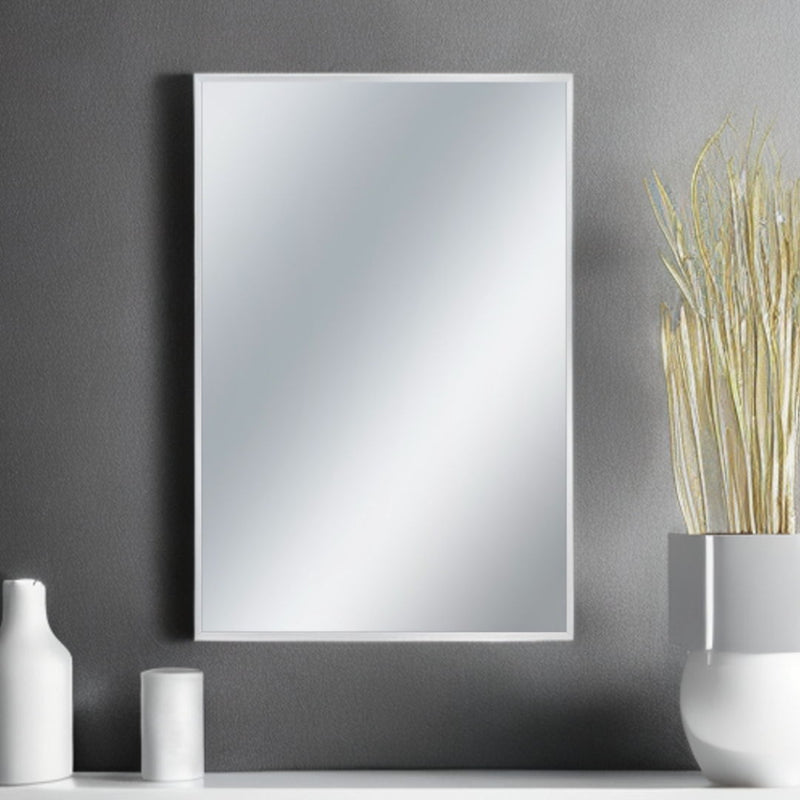 36" Metal Accent Mirror - Silver