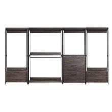 Load image into Gallery viewer, Monica - Modular Design Walk-In Closet System - Rustic
