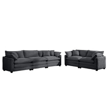Load image into Gallery viewer, Elegant Oversized Sectional Sofa Set With Deep Seats And Flexible Layout
