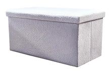 Load image into Gallery viewer, 30" Boucle Storage Ottoman - Gray
