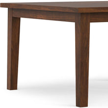 Load image into Gallery viewer, Wood Frame Base Square Dining Table - Walnut
