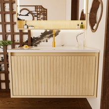Load image into Gallery viewer, Wall Mounted Floating Bathroom Vanity With Sink And Drawers
