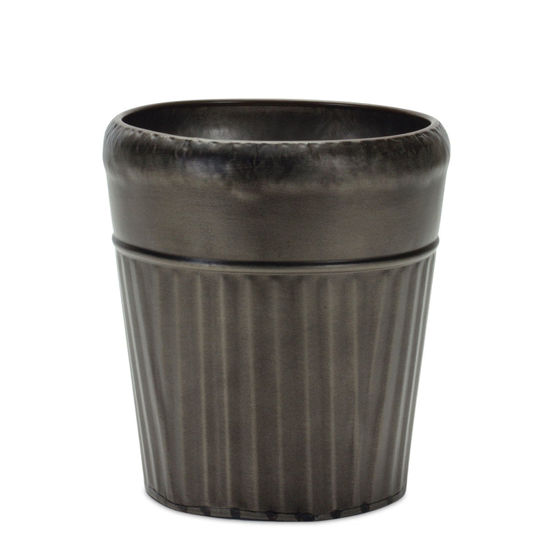 Round Pot Planters (Set of 3) - Pewter