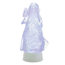 Load image into Gallery viewer, Plastic Christmas Santa Tabletop Sculpture With LED - Clear

