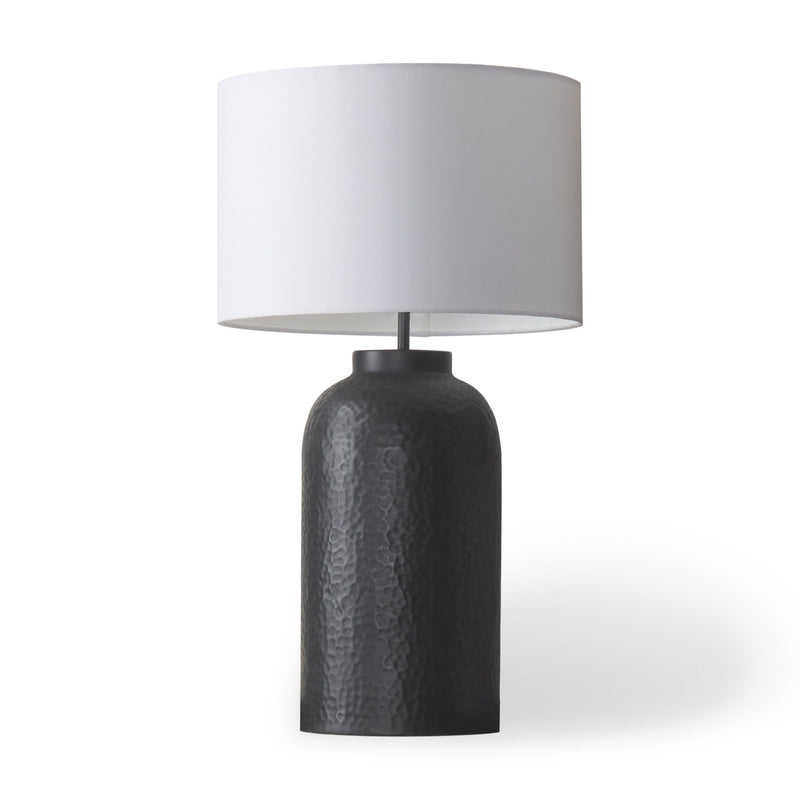 Novelty Table Lamp With Drum Shade - Black / White