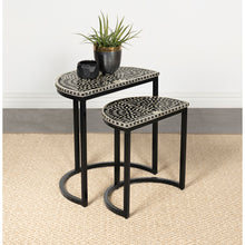 Load image into Gallery viewer, Allura - 2 Piece Demilune Nesting Table Set - Black

