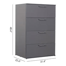 Load image into Gallery viewer, Bliss - Glossy 4 Drawer Jumbo Chest With Extra Deep Storage
