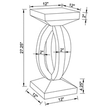 Load image into Gallery viewer, Empire - Square Side End Table - Silver
