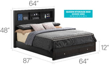 Load image into Gallery viewer, Stylish Storage Bed For Modern Spaces
