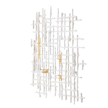 Load image into Gallery viewer, Iron Wall Decor - White / Gold
