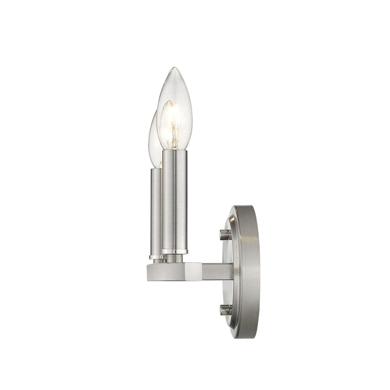 Two Light Wall Sconce - Silver