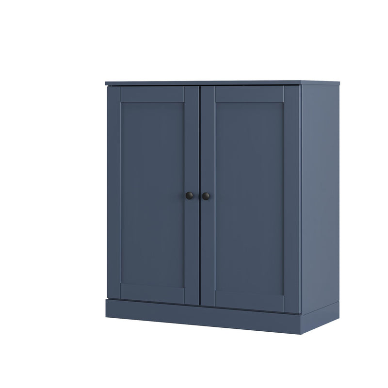 Twenty Pair Solid Woodshoe Storage Cabinet (752355) - French Blue