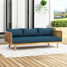 Load image into Gallery viewer, Claremont - 3 Seater Daybed Teak Acacia Wood Water Resistant Cushions
