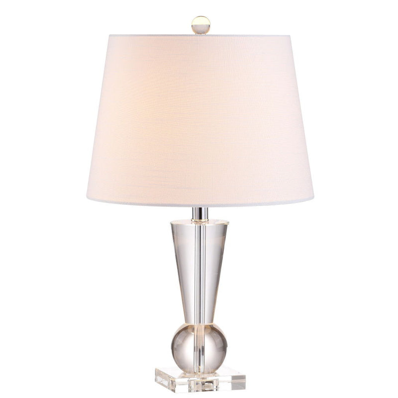 22" Urn Table Lamp With Empire Shade - Clear
