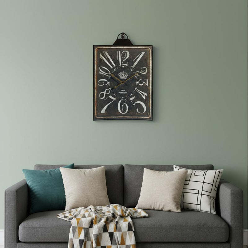 Vintage Style Wall Clock - Black