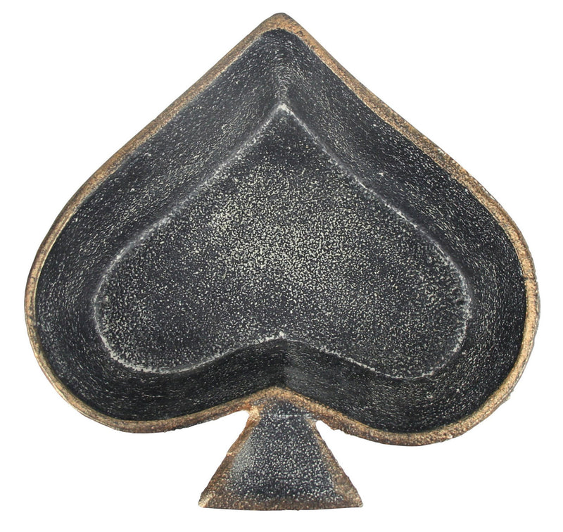 6" Novelty Cast Iron Handmade Vanity Tray - Black