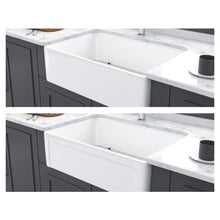 Load image into Gallery viewer, Apron Front Reversible Single Bowl Kitchen Sink &amp; Grid And Strainer

