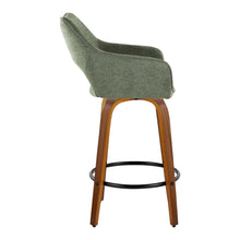 Load image into Gallery viewer, Mustang - Contemporary Fixed Height Counter Stool With Swivel With Round Footrest (Set of 2)
