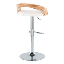 Load image into Gallery viewer, Grotto - Contemporary Adjustable Height Barstool With Swivel With Straight T Footrest (Set of 2)
