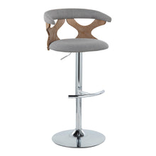 Load image into Gallery viewer, Gardenia - Contemporary Adjustable Barstool With Swivel / Rounded T Footrest (Set of 2)
