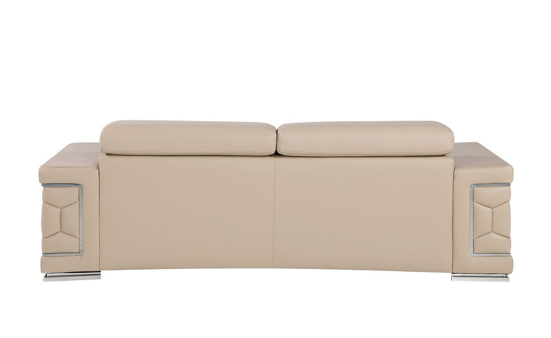 Top Grain Leather Sofa - Beige