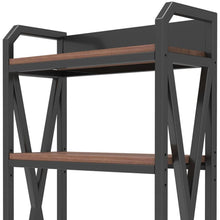 Load image into Gallery viewer, Four Tier Etagere Bookcase (683393) - Black / Brown

