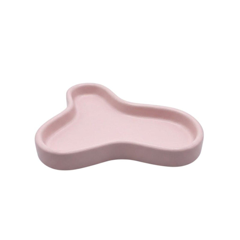 Resin Handmade Geometric Trinket Tray - Pale Pink