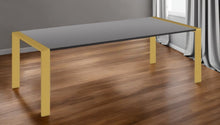 Load image into Gallery viewer, 95" Stainless Steel Dining Table - Gray / Gold
