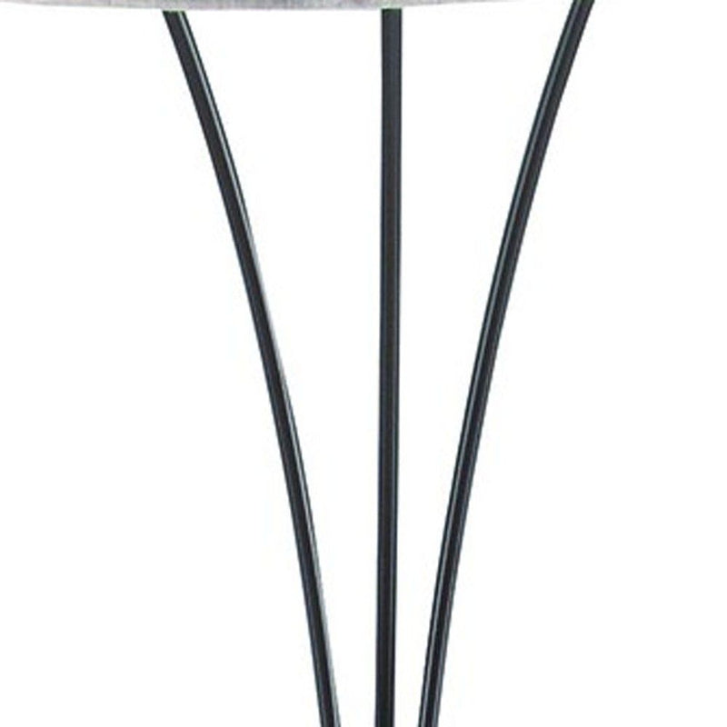 Three Lights Tree Floor Lamp With Beige Drum Shade - Beige And Espresso Brown