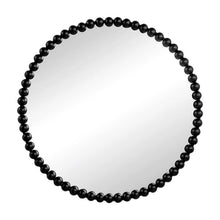 Load image into Gallery viewer, 32" Round Iron Framed Accent Mirror - Black
