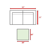 Load image into Gallery viewer, Wicker 2 Person Conversation Set, Durable Outdoor Seating With Cushions Mix - Brown Mix
