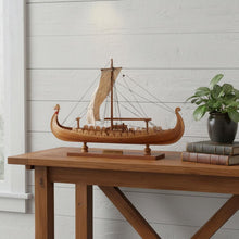 Load image into Gallery viewer, Hand Painted Model Boat (624207) - Light Brown / Beige
