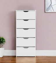 Load image into Gallery viewer, 18" Five Drawer Standard Chest - White

