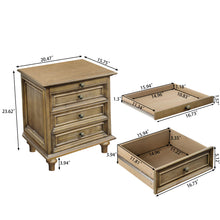 Load image into Gallery viewer, Nightstands With 4 Drawer, Storage End Table With Hidden Pull Out Shelf
